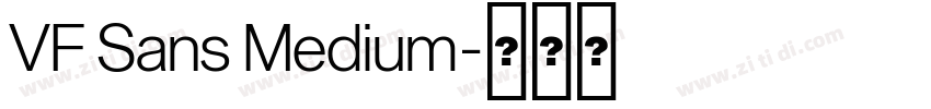 VF Sans Medium字体转换